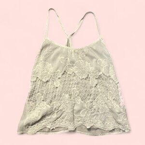 white flowy kimchi blue top